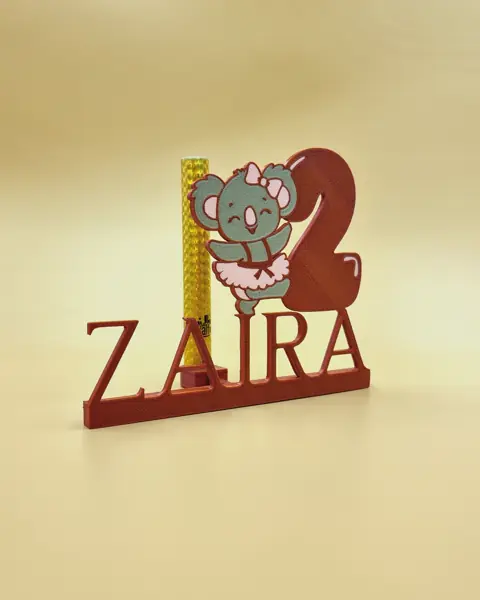 Koala mit Name und Alter